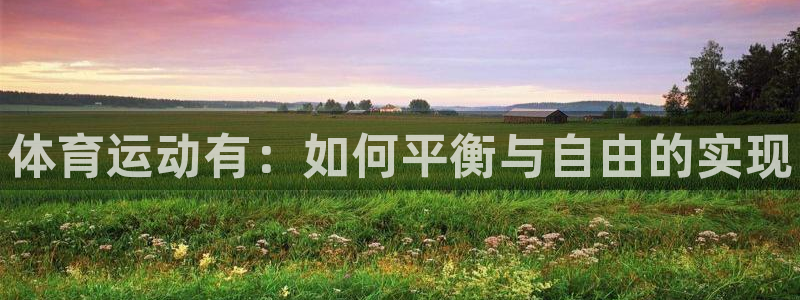 vsport体育官方正版app神州：体育运动有：如何平衡与自