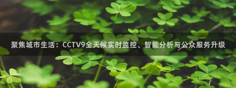 山猫体育免费体育直播：聚焦城市生活：CCTV9全天候实时监控、智能分析与公众服务升级